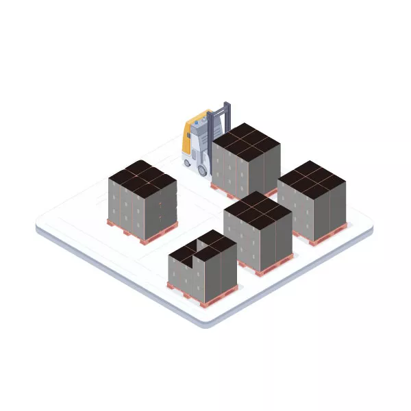 Universal container, package the spare parts by unitization to achieve the standardization of packaging containers