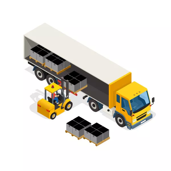Suitable for container and truck, the stowage rate could reach the maximization